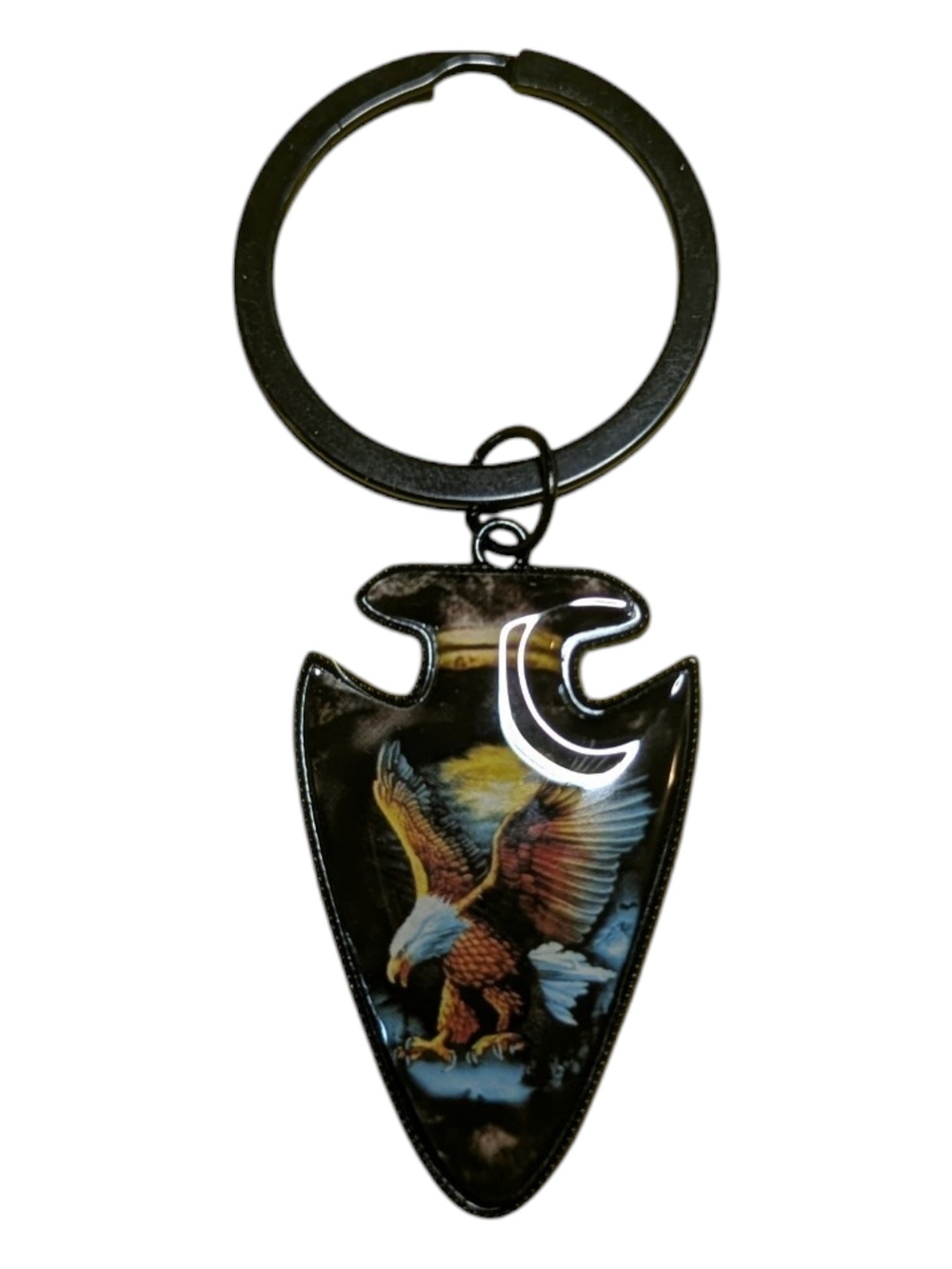 NEW Eagle Arrowhead Keychain Black  Multicolor Eagle  Bag Charm A-042